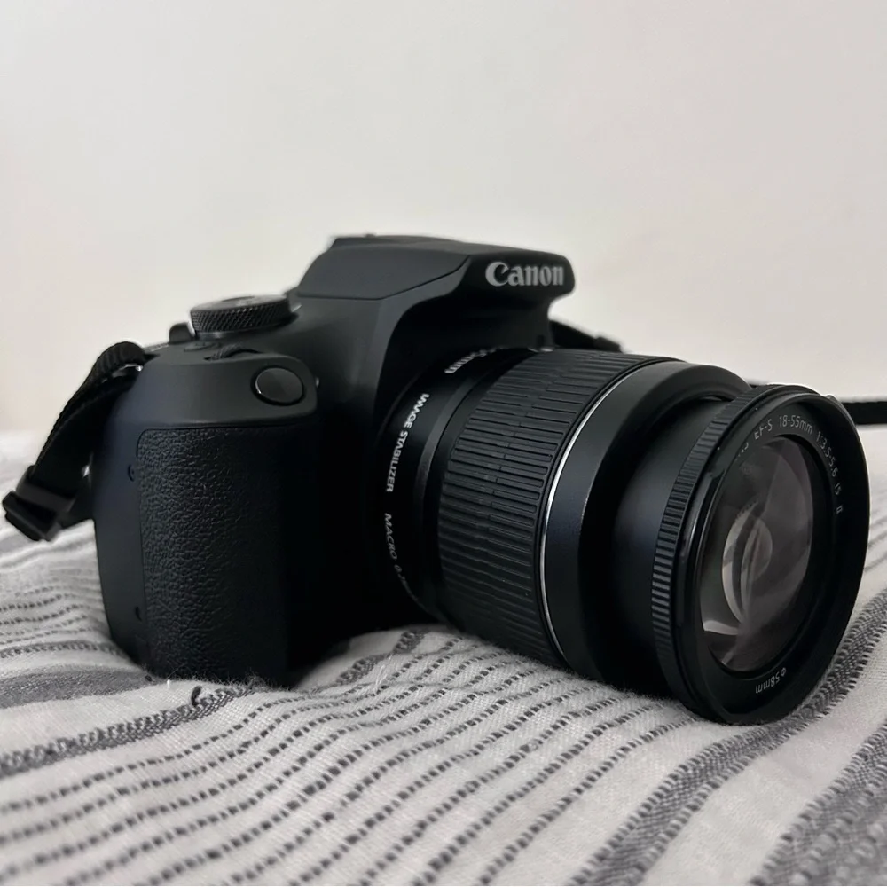 Canon EOS Rebel T7 DSLR Two Lens Kit with EF-S 18-55mm and EF 75-300mm Lenses